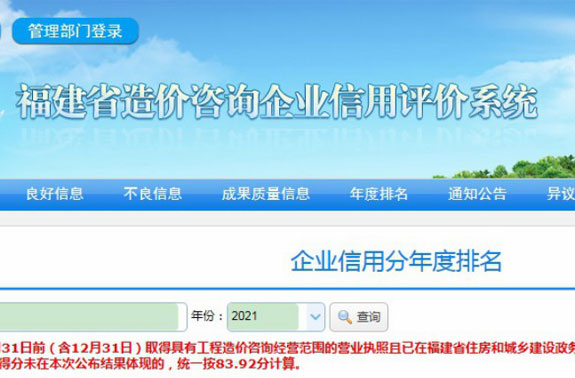 福建省造价咨询企业信用评价排名：尊龙时凯位列前十